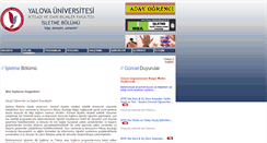 Desktop Screenshot of man.yalova.edu.tr